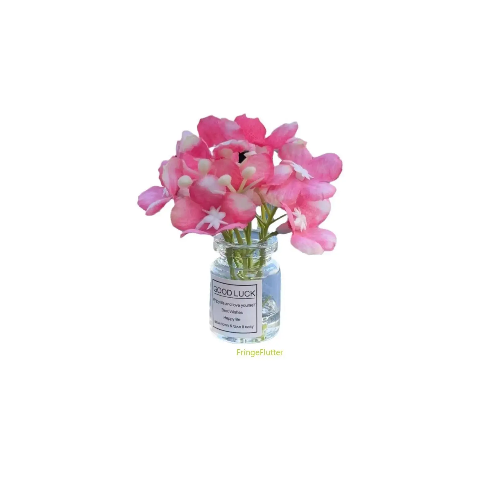 CreativeBreath Romantic Fragrance Clip for Car Vents, Compact Floral Easy-to-Mount Automotive Air Freshener with Mini Fragrant Bottle Ornament for Car Interior Upgrade