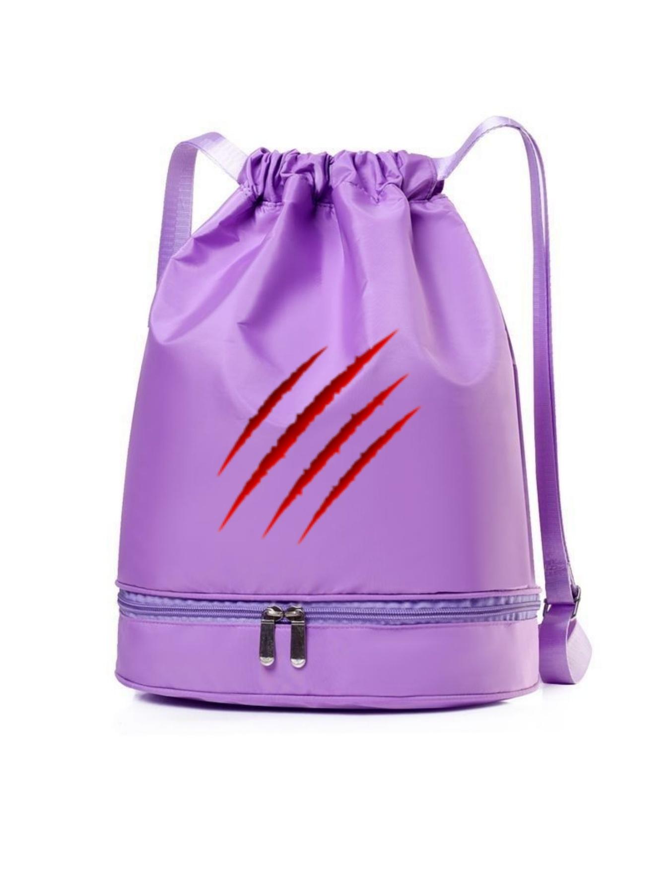 Unique Scratch Print Backpack, Fashionable Minimalist Crossbody Bag, Adjustable Straps, Separate Compartment, All-Season Use, Lightweight Travel School Gift