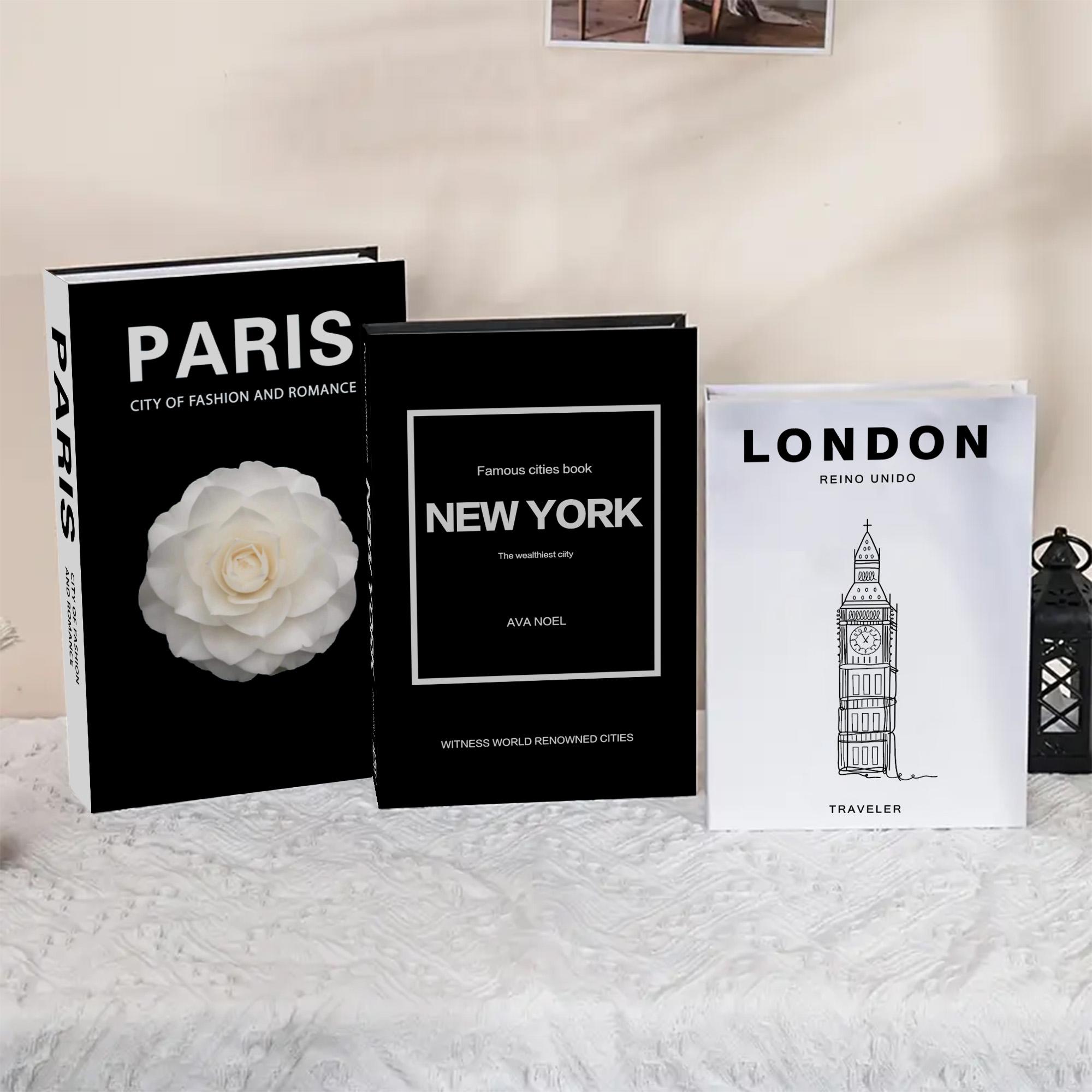 Beautiful Decorative Coffee Table Books, Fashionable Faux Fake Books for Home Bookshelf, Modern Room Decoration, Living Room Decor, Novelty Decor, Desk Decor, Stackable Props, Home Decor Products, Set of 3 #GLOBAL PICKS