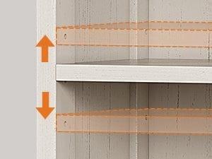 Sikaic Tall Nightstand with Charging Station and Bookshelf White Farmhouse Bedside End Side Table with Led, 2 Drawers, 6 Hooks and Storage Shelves for Bedroom