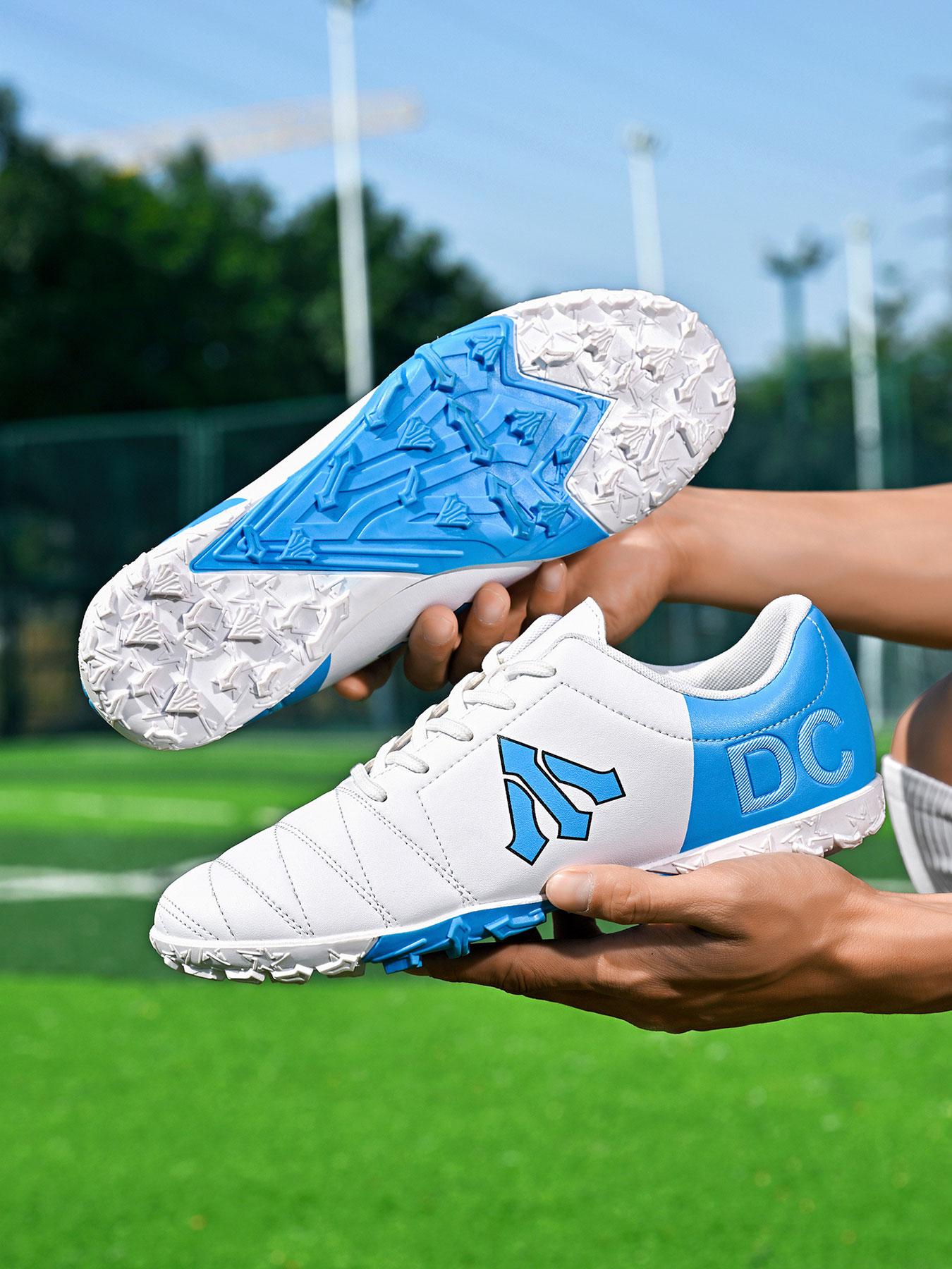 1 Pair Unisex Turf Football Shoes Lightweight Wear-Resistant Flexible Comfortable Heel Support Breathable Lining Multi-Ground Training