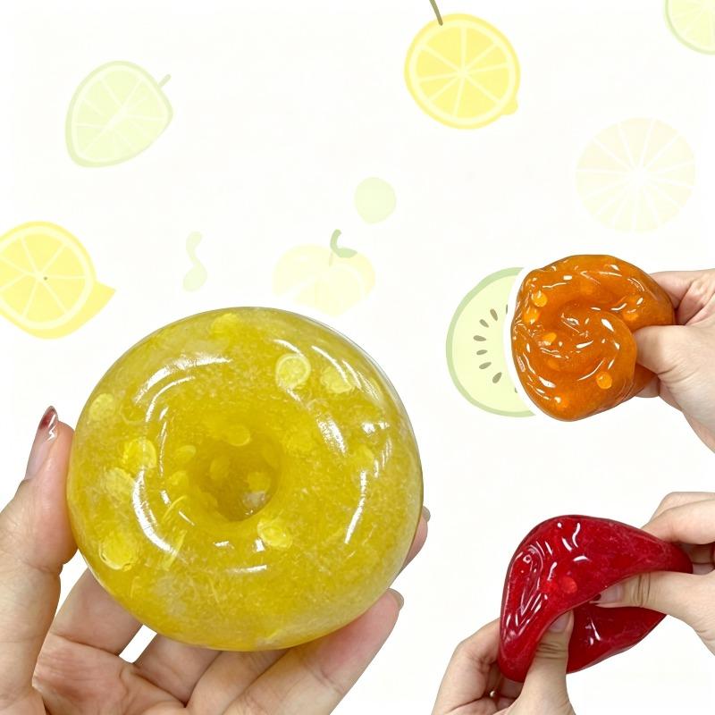 New fructose fruit smoothie handmade ball, squeaky when squeezed, freely moldable, Moldable Stress Reliever, viral squeeze toy for stress relief, Sensory Fidget Relief, Squeeze Fidget Ball