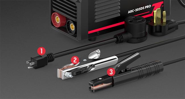 YESWELDER ARC-205DS-PRO 205Amp Stick Welder | 110/220V Dual Volts MMA Welding Machine | Hot Start, Arc Force, Anti-Stick & VRD