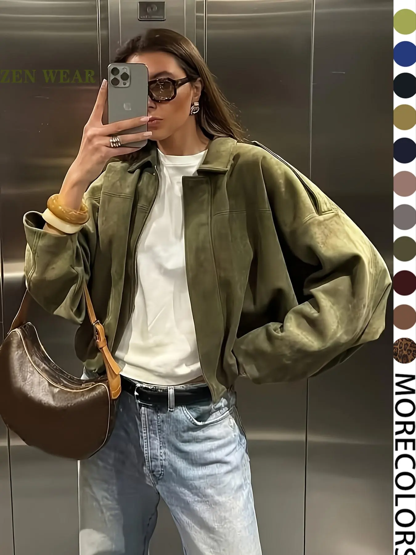 【Black Friday】Women's Loose-Fitting Jacket, Casual Basic Outerwear for Spring & Autumn, Everyday Top, Womenswear, Multiple Colors Available