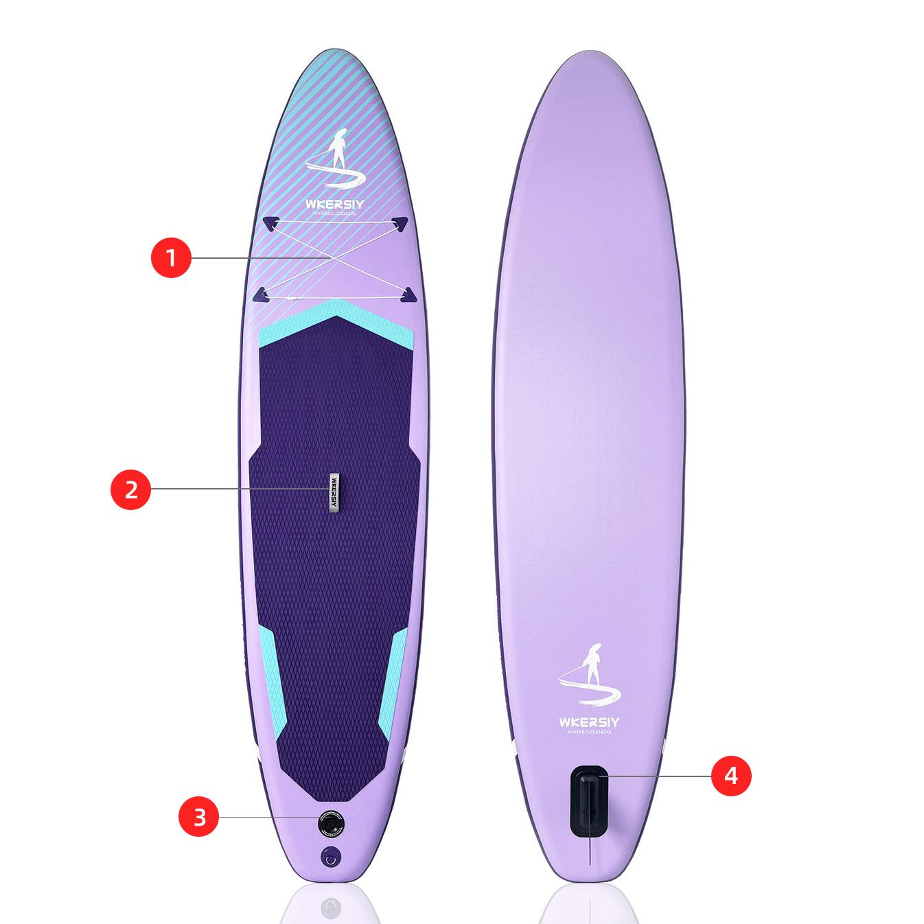 11ft Purple Inflatable SUP Board | All-Water Performance Series, High-Visibility & Ultra-Stable Design 11ft Purple Inflatable SUP Board | All-Water Performance Series, High-Visibility & Ultra-Stable Design