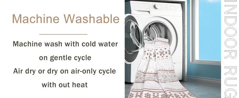 BESTSWEETIE Machine Washable Area Rugs for Living Room Bedroom Carpets Moroccan Farmhouse Modern Geometric Graphic Rug Soft Indoor Rugs Large Area Rug