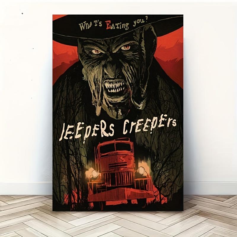 1 Piece <Scream> Horror Movie Poster - Framed Canvas Wall Decor, Suitable for Living Room and Bedroom Decoration, Classic Movie Art Gift, Includes Hook and Installation Accessories