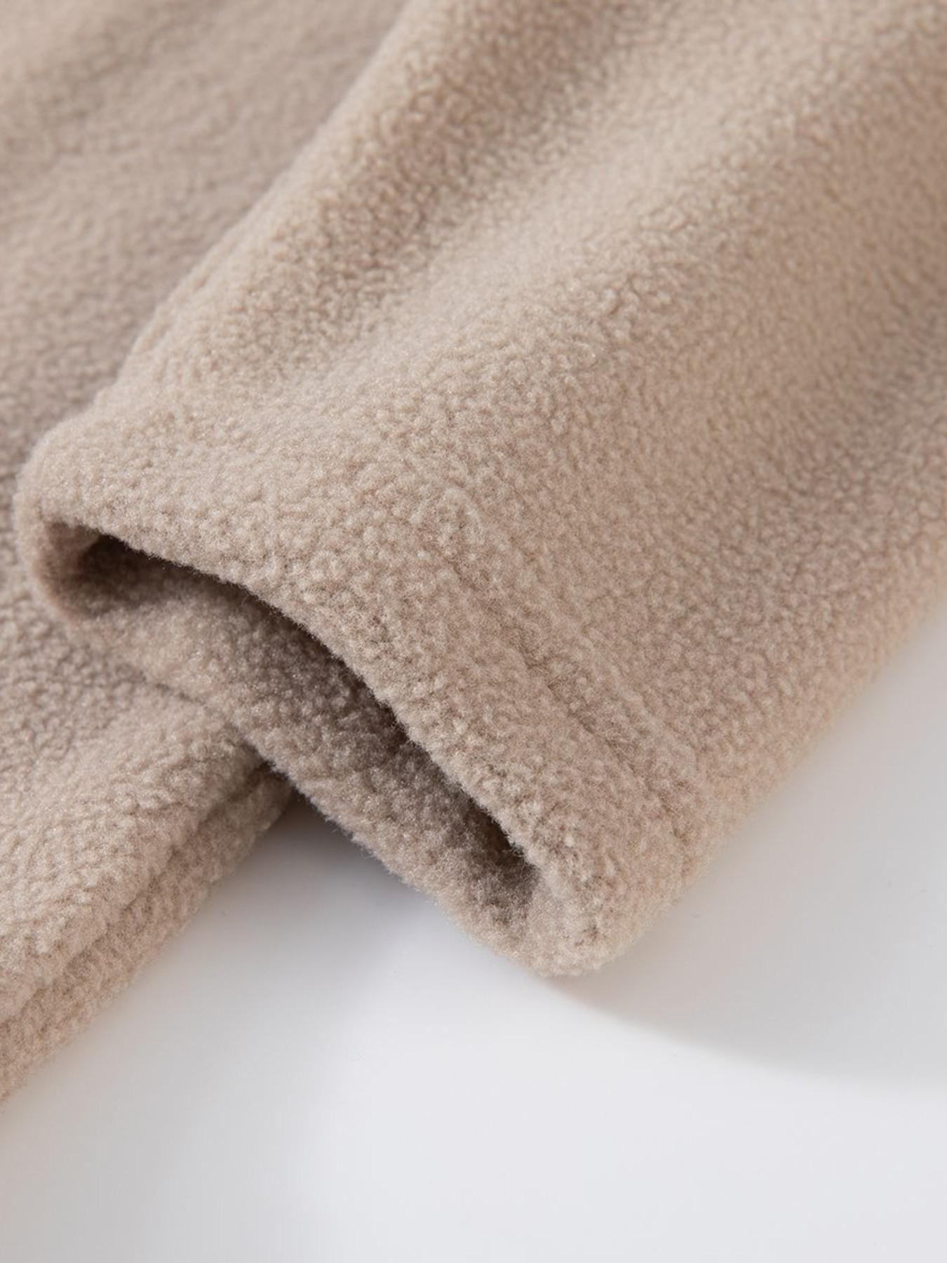 Unisex Kids Sweatshirt, Warm Casual Top, Polyester Fabric, Solid Color Design, Spring & Fall Wear, Suitable for Ages 1-8 Years