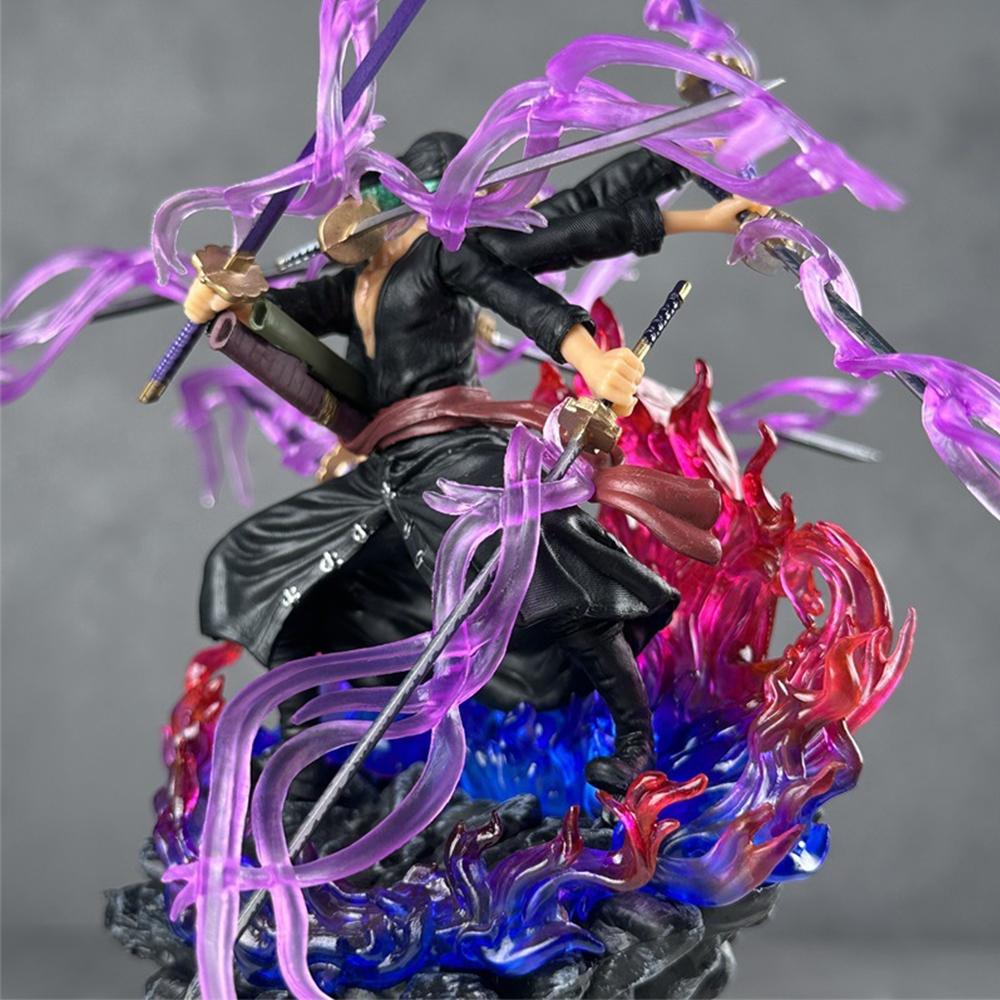 One Piece Roronoa Zoro Ashura Figure, 9-Sword Style Demon God Statue, Ultimate Gift for Otakus & Anime Lovers, Collectible Figurine