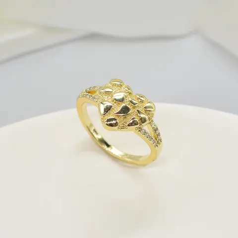 Mother's Day Gift Women's Fashion Irregular Design Heart Ring, Embedded Synthetic Zircon, Elegant Ring, Daily Party Jewelry Gift, Christmas Thanksgiving, Heart Cluster Ring, Heart Shaped Ring, Elegant Fashion Rings