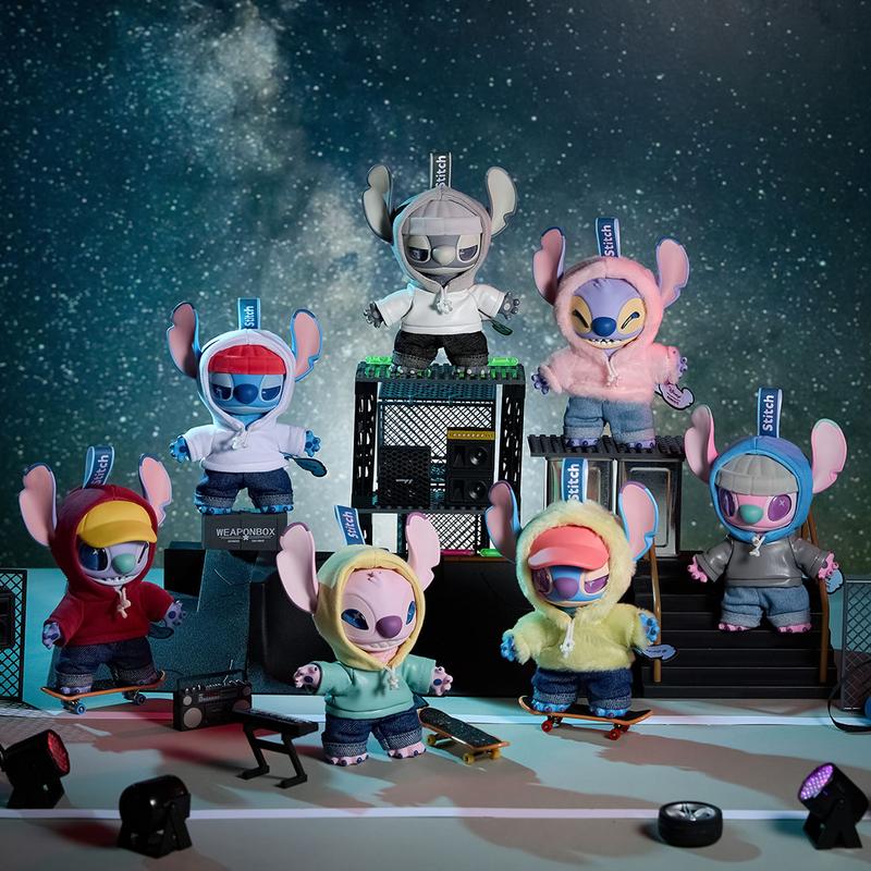 【Holiday Gift】Disney Stitch GenZ Street Style Blind Box Plush Keychain - Surprise Collectibles for Backpacks & Gifts!backpack charm, surprise gift for anime fans, Holiday & Holiday Haul