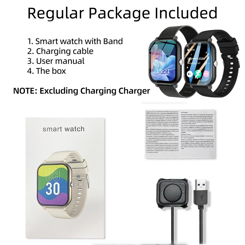 Smart Watch with Wireless Calling & Multi-Sport Mode, Call Reminder, Sms Alerts, Compatible with iPhone & Android Devices