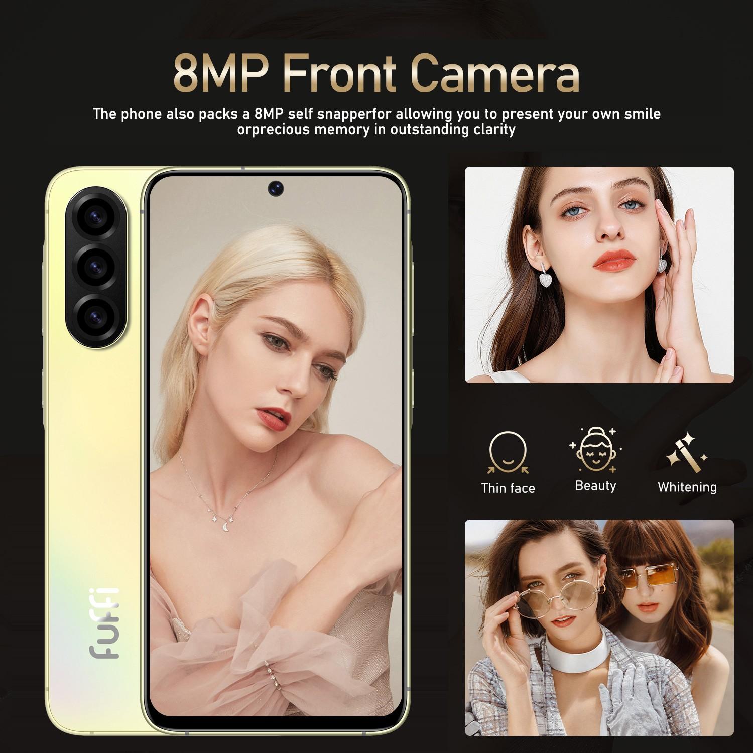 FUFFi-S25 PRO Fashion Pro Mobile Cellphone Smartphone; 6.63-inch screen, 4G unlocked, 3GB RAM + 32GB ROM, 4000mAh battery, 8MP + 16MP high-definition cameras, stylus-enabled, GPS, Android 12 phone