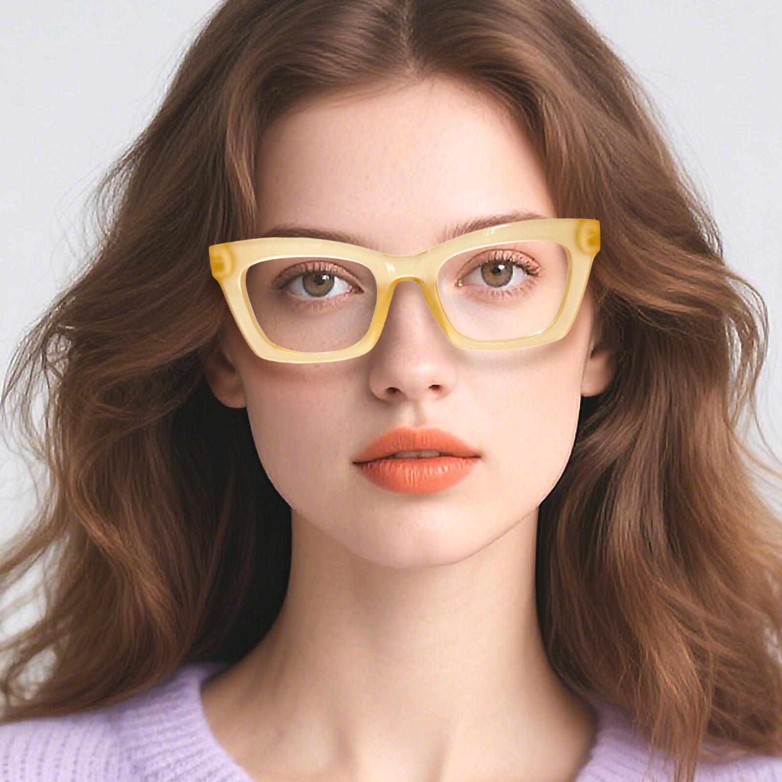 DEAAOK 3 Pack Oprah Style Reading Glasses for Women Blue Light Blocking Square Fashion Readers with Spring Hinge Computer Eyeglasses