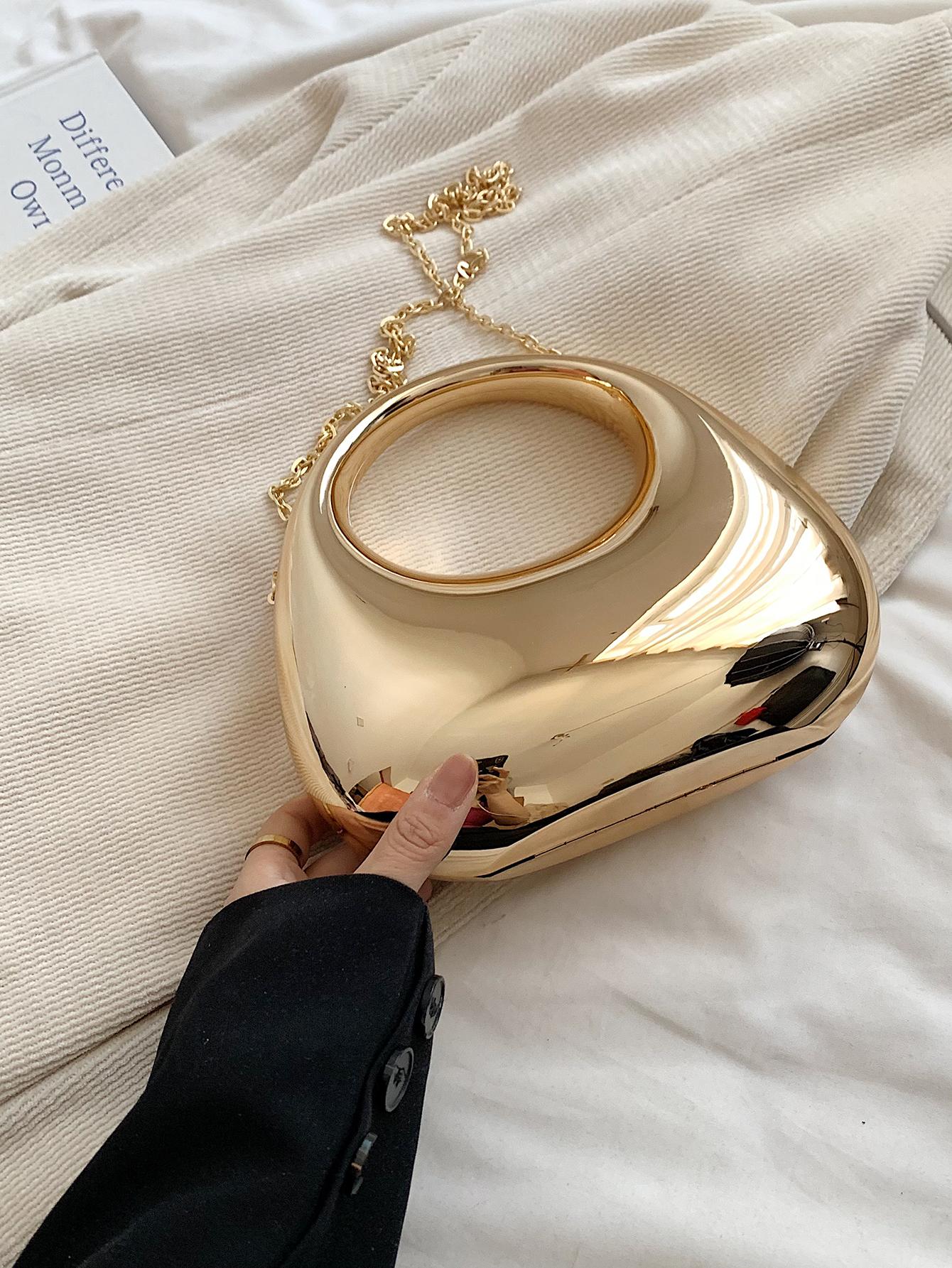 Women's Acrylic Box Bag, Fashionable Lipstick Coin Accessory Organizer Crossbody Bag, Elegant Party Chain Tb Purse