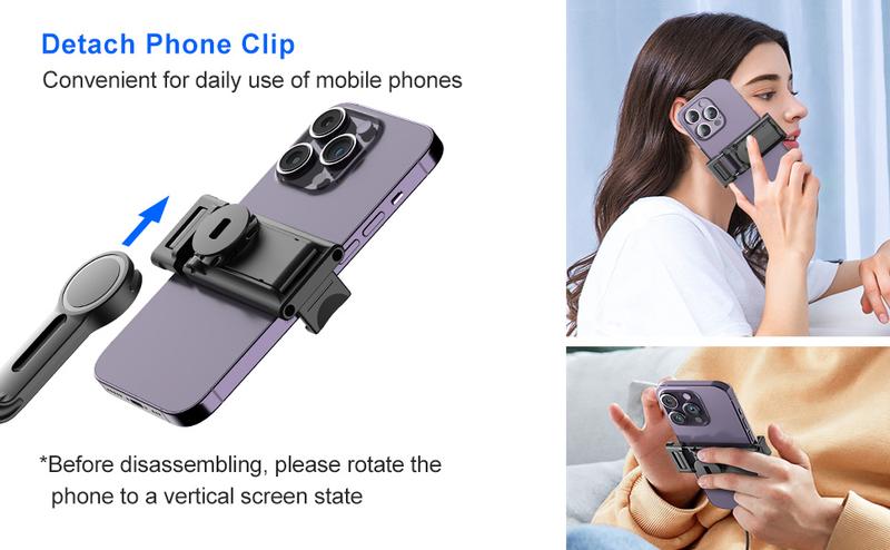 Auto Face Tracking Tripod, VIPITH 360° Rotation Phone Camera Mount Smart Shooting Phone Tracking Holder Tracking Phone Holder for iPhone Android Stabilizer Shooting Live, No App, for Vlog, Tiktok