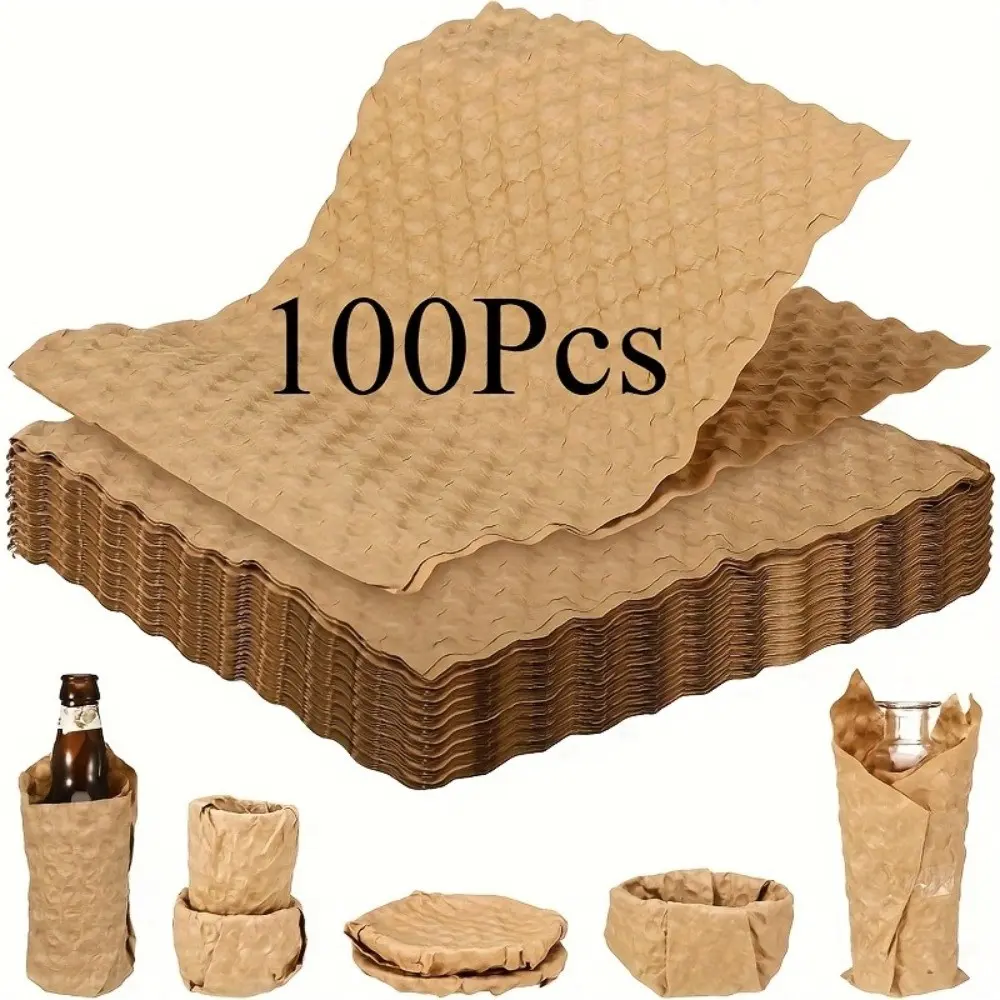 100pcs Thickened Bubble Wrap Packs - Super Thick Bubble Wrap for Moving, Transportation, Storage, Fragile Items, Halloween & Christmas