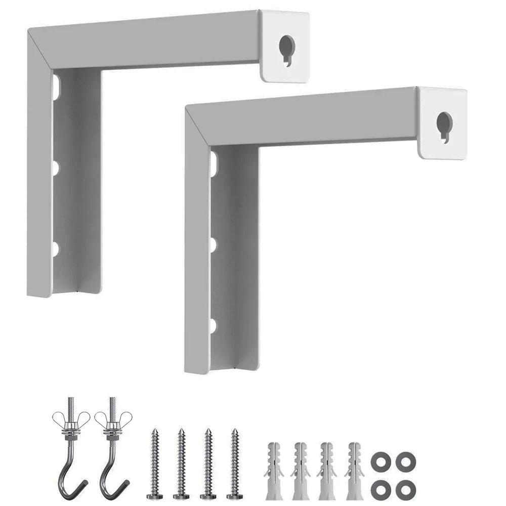 Universal Adjustable Projector Screen Mounting Hook Projection Screen Wall Hanging L-Bracket Movie Screen Curtain Mount Hook Kit