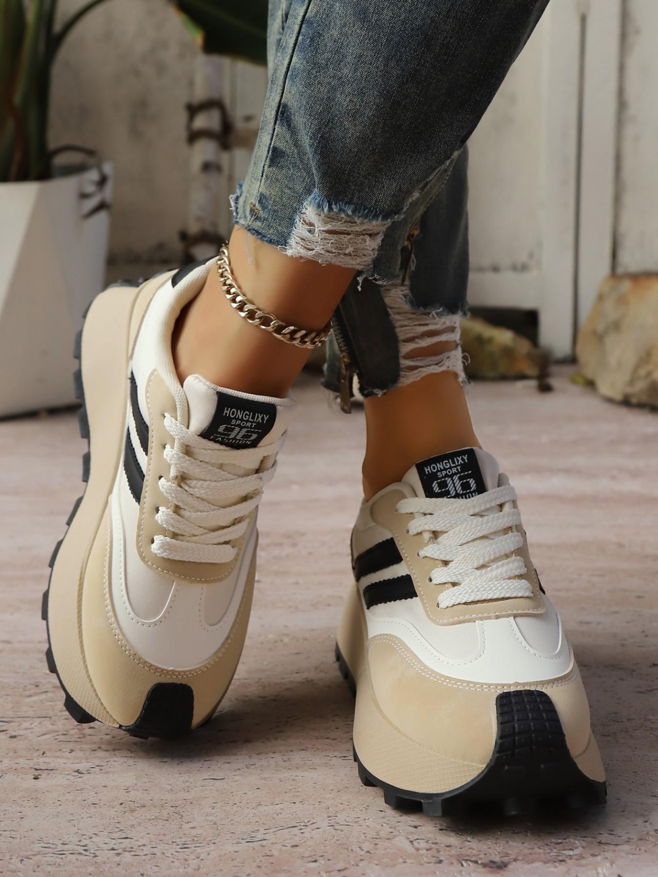 Women's High Top Sneakers, Sneakers Fashion Footwear, comfortable with fleece lining and thickened design for cold protection and warmth, winter outdoor boots, simple versatile design suitable for daily wear