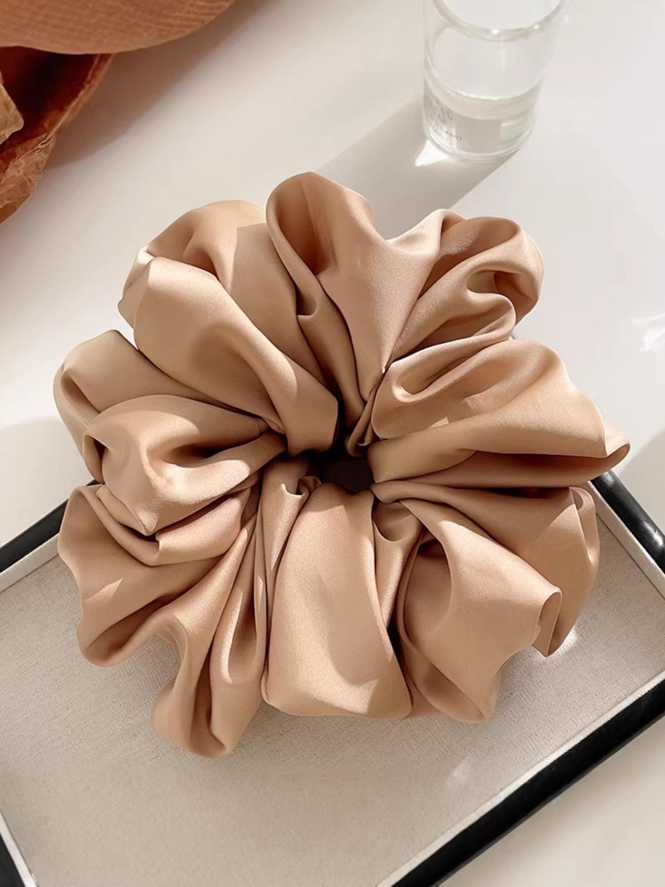 New Arrival Silk-Like Large Hair Elastic, High-End Satin Headband, Party Accessory, Gift Idea, Versatile Hair Tie, 1 Piece