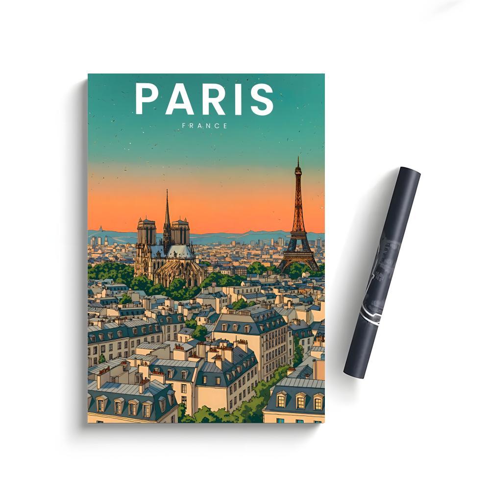 E-Eiffel Tower Poster Bedroom Home Decor Art Poster Perfect Gift for Family and Friends