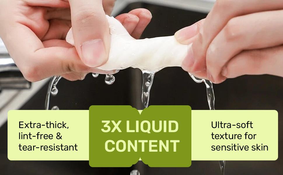 Extra Large Flushable Wet Wipes - Plant-Based Fibers, Fragrance-Free, Travel-Friendly Adult Wipes for Toilet & Personal Care Hand Pack Cleaning