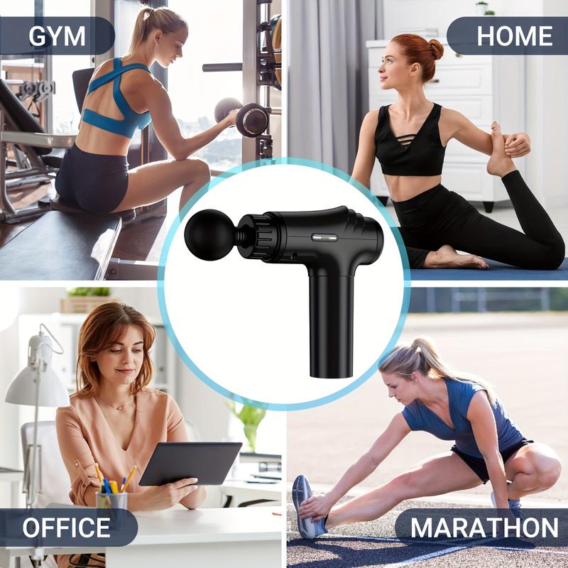 Mini Massage Gun (X7) - Deep Tissue Massage Gun for for Knee Foot Neck Back with 6 Massage Head & 30 Speed, Portable Muscle Massagers, Massager Device, Perfect Gift