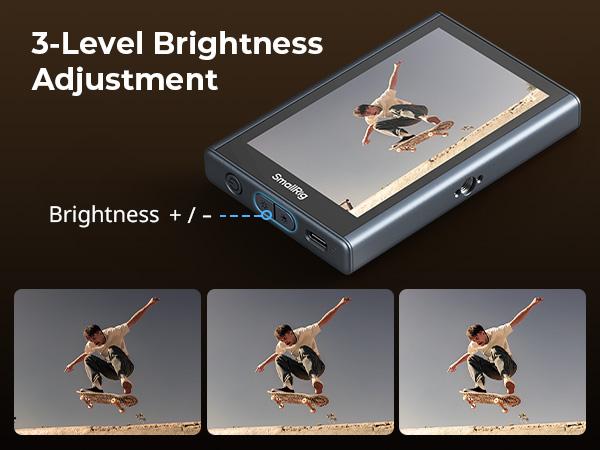 SmallRig Phone Vlog Selfie Monitor Screen for iphone17 Pro/MAX for Huawei for S24/S25, w/Magnetic Phone Holder Clip Mount & Wireless Remote, Sync Rear Camera for Selfie Vlog Live Stream Phone Filmmaking - 4851B