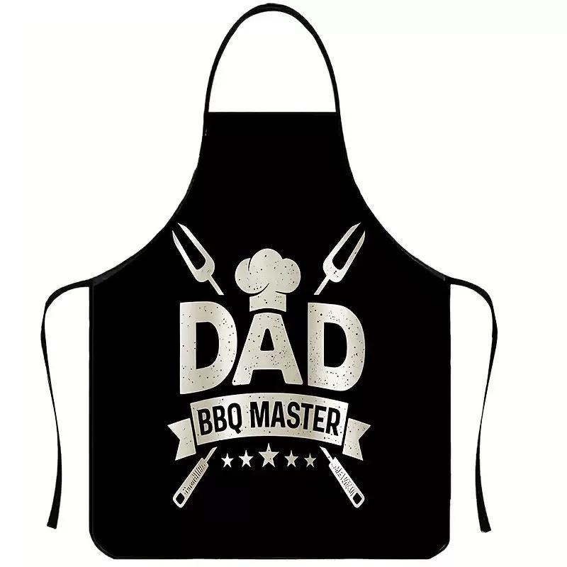 Waterproof Apron for BBQ Father's Day Party Workwear Stain Resistant Cooking Kitchen Aprons