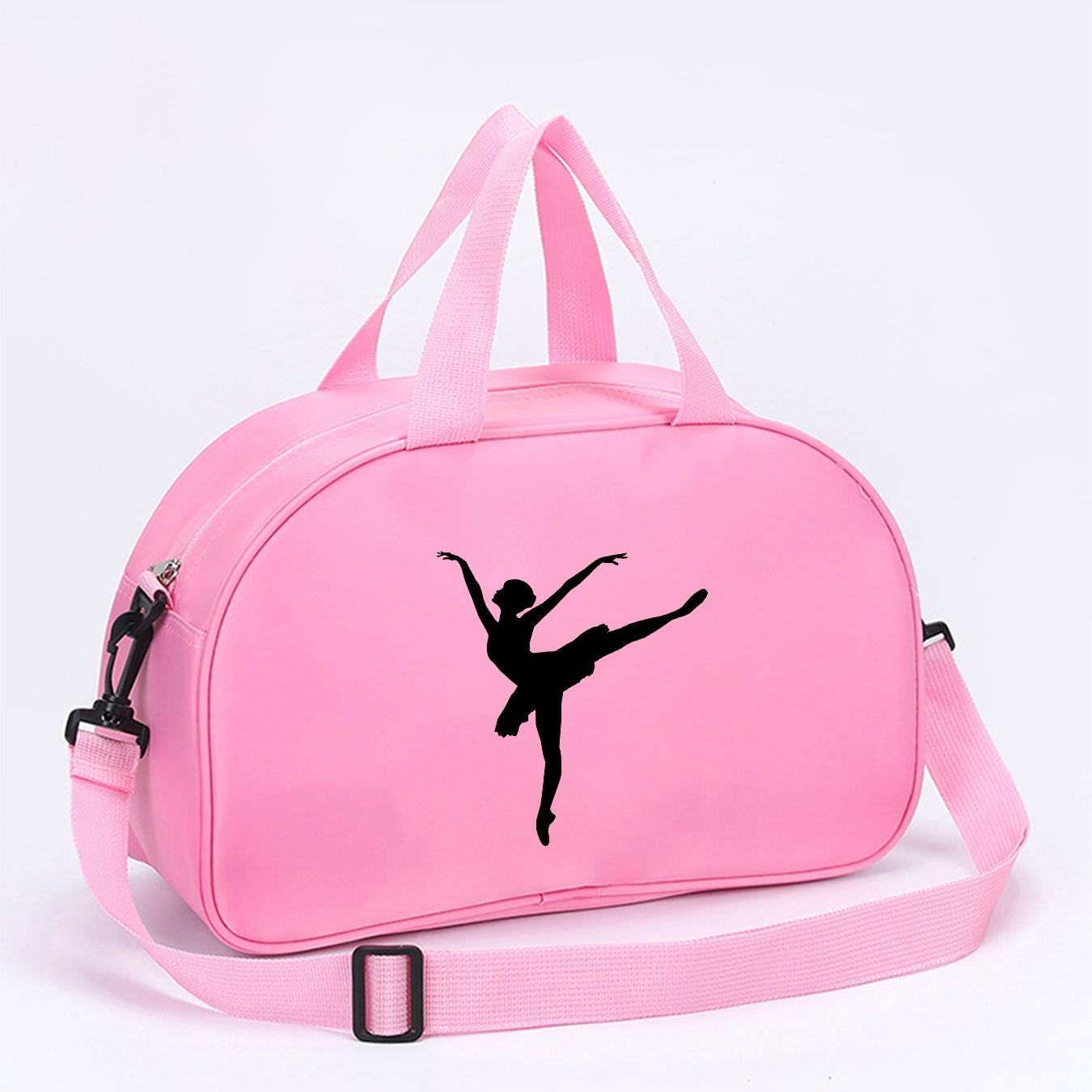 Dance Print Waterproof Dance Bag, Large Capacity Ballet Practice Bag, Shoulder Crossbody Bag, Yoga Fitness Bag, All Seasons