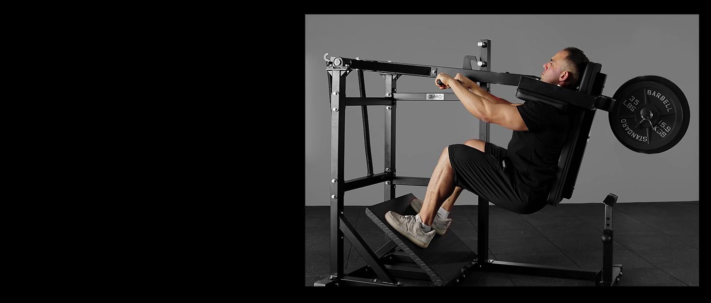 Pendulum Squat Machine - Plate Loaded Hack Squat Machine for Lower Body Strength Training in Home Gym Workout Equipment