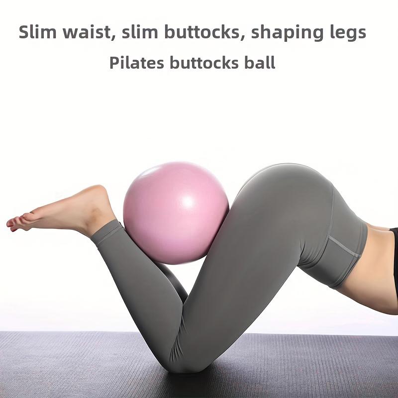 ​Premium Pilates Ball 10in (24.99cm) - Extra-Thick Phthalate-Free PVC Mini Exercise Ball for Core Strength & Sensory Stability | Compact Pink Yoga Accessory with Textured Grip