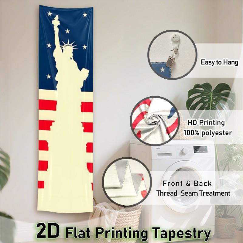 Mount Fuji Scenic Vertical Tapestry, Traditional Japanese Seigaiha Wave Patterns, Wall Hanging Tapestry for Bedroom Living Room, Polyester Tapestries