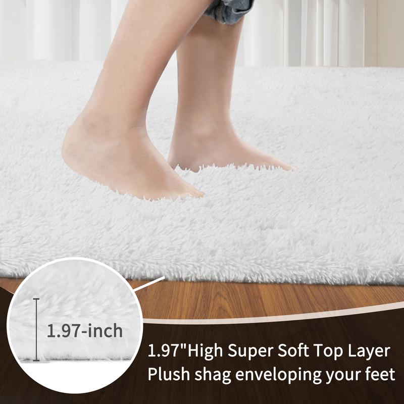 FAMVAL Large Size Plush Rugs Big Fluffy Area Rug Non-slip Soft Shaggy Carpet Mats for Livingroom Bedroom Nursery Home Decor White Christmas gifts FAMVAL Large Size Plush Rugs Big Fluffy Area Rug Non-slip Soft Shaggy Carpet Mats for Livingroom Bedroom Nursery Home Decor White Christmas gifts