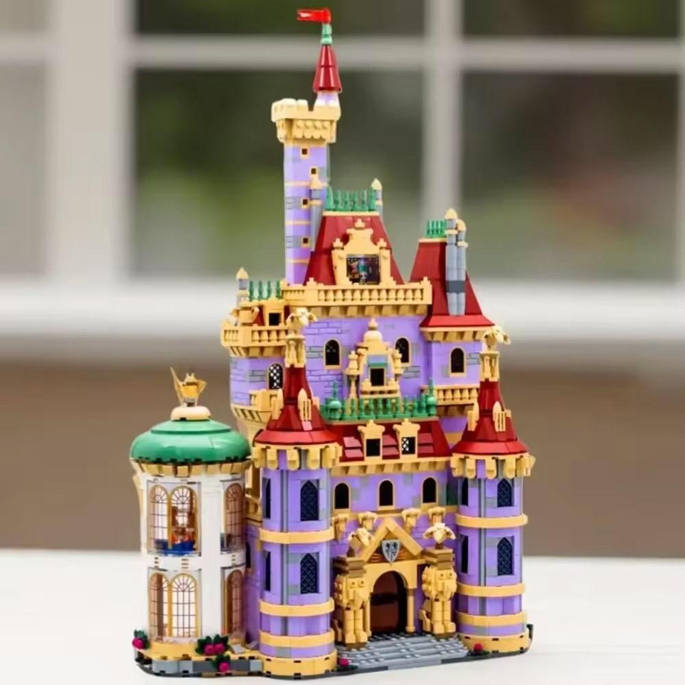 Beauty and Beast Castle Building Blocks Set, Educational Toy, Home Office Decoration, Adult Use, Christmas Gift, Compatible with 43263 2916PCS