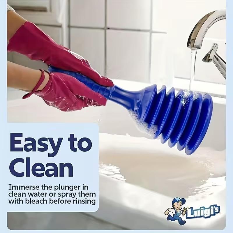 Compact Sturdy Drain Plug for Kitchen Bathroom Sinks Shower Bathtub, Large Expandable Plug for Commercial Residential Use, Unclogs Pipes Efficiently