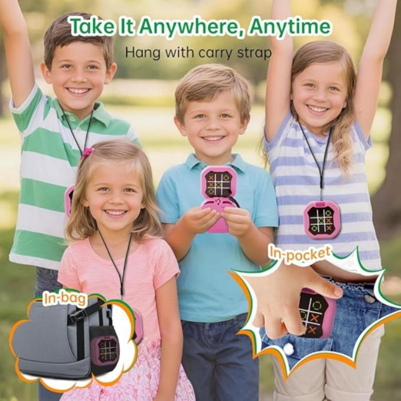 Electronic Tic-Tac-Toe Game, 9-in-1 Handheld Digital Puzzle Toy with Board, Tabletop Games, Portable Travel Brain Teaser Gift for Kids & Adults, Handheld Game Console Electronic Tic-Tac-Toe Game, 9-in-1 Handheld Digital Puzzle Toy with Board, Tabletop Games, Portable Travel Brain Teaser Gift for Kids & Adults, Handheld Game Console