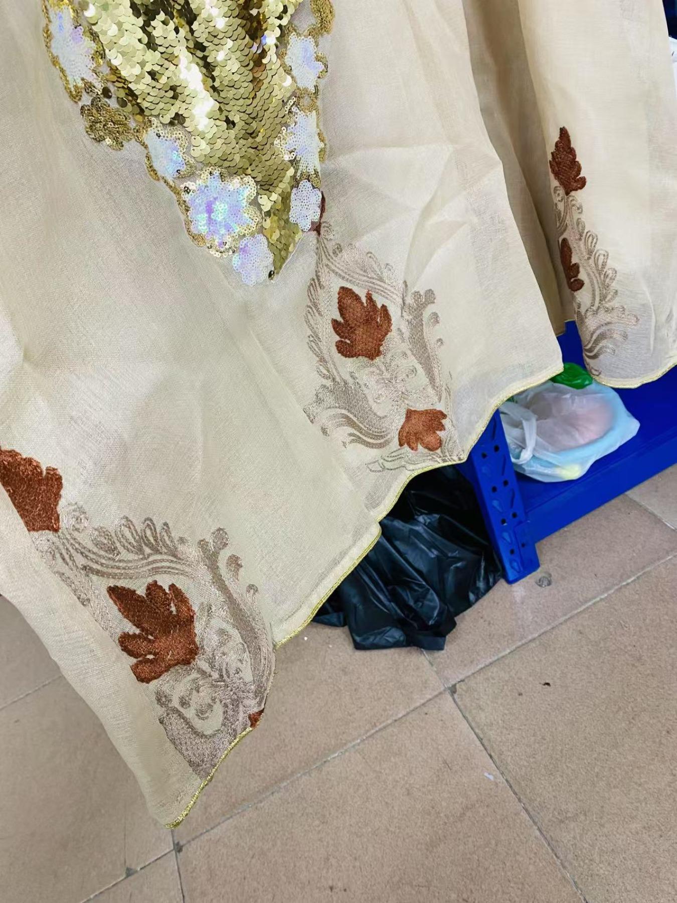 Women's Ethnic Pattern Embroidery Dress, Modest Elegant Long Sleeve Dress for Party Wedding Guest, Ladies Spring Islamic Clothing