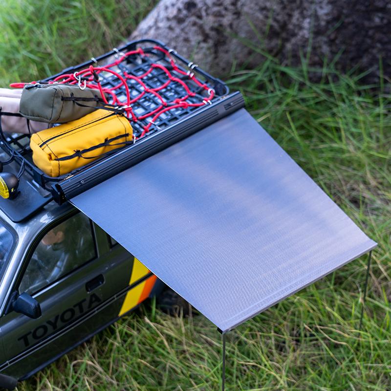 1:8/10 Climbing Vehicle Universal Golden Exhibition Tent Rain Canopy Simulation Rest, Side Canopy (Random Color)