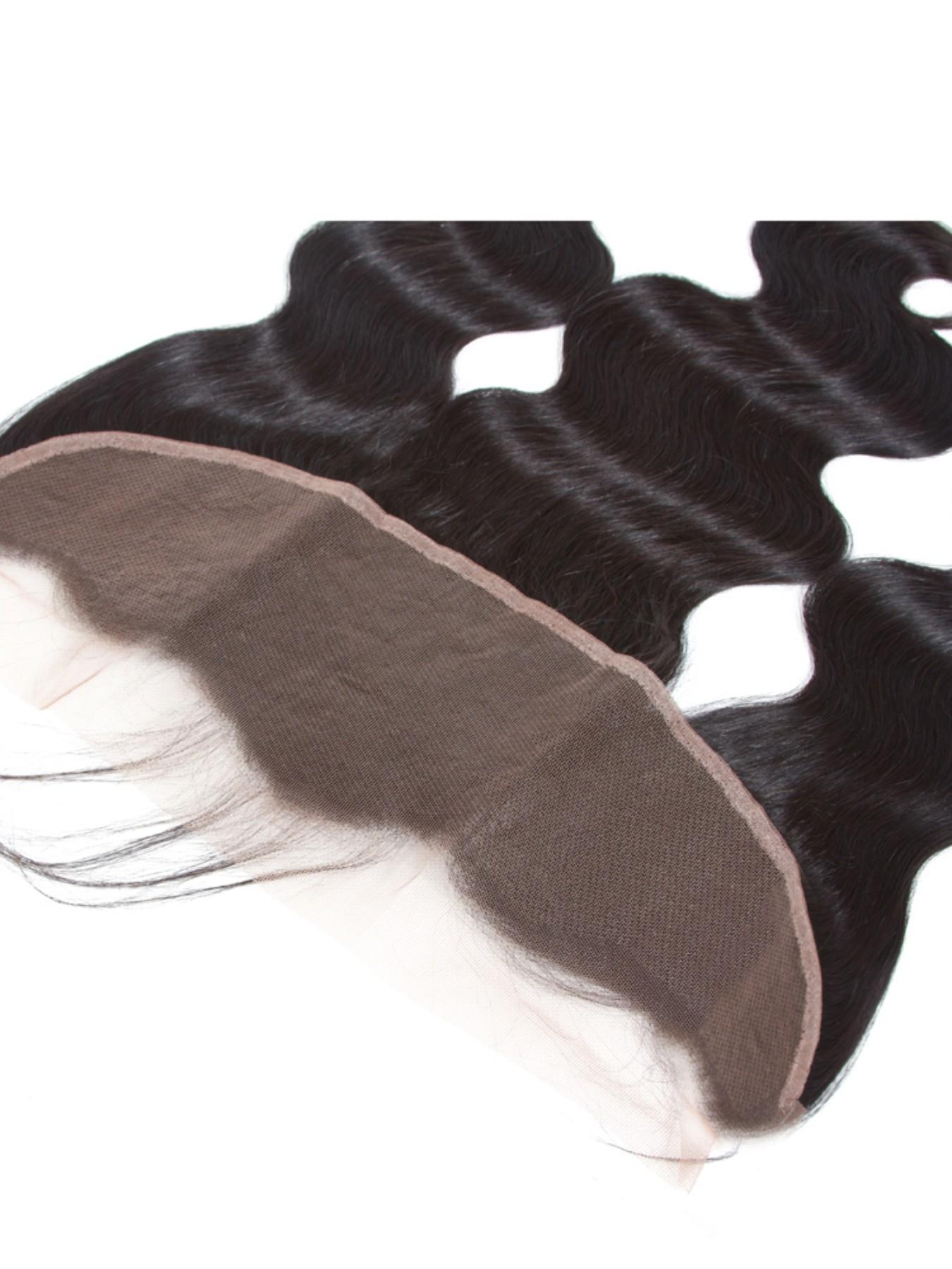 1PC WN-BW-LFF Natural Black Body Wave 13x4 HD Lace Frontal Human Hair