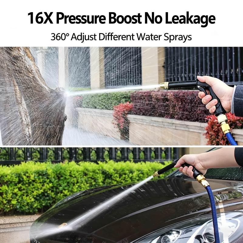 Home-Use High-Pressure Car Wash Gun, 2026 Upgraded Version Car Wash Gun and Garden Hose Sprayer, with Adjustable Spray Patterns, Suitable for Watering Plants and Vegetables as Well as Washing Cars, Garden Hose Pressure Washer, Car Wash Equipment
