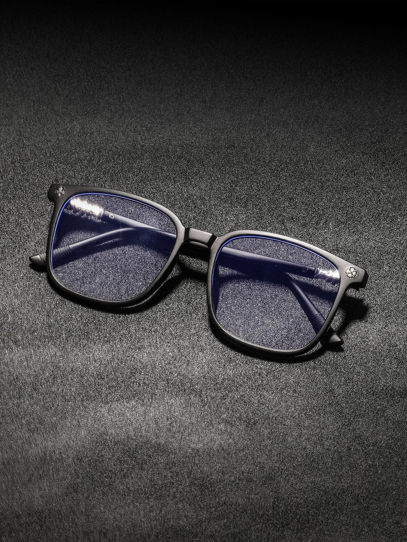 Men's PC Square Frame Glasses, Simple Casual High-End Fashion, Classic Sand Frames, Trendy Style, Square Eyed Glasses, Square Eyeglass Frame, Square Frame Eyewear, Fashionable Frames Glasses, Trendy Casual Eyeglasses