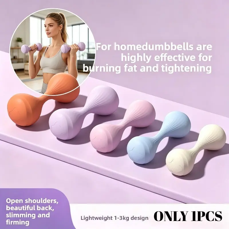 Small Dumbbells for Women, Home Fitness Equipment, Kids Grip, Men's Arm Muscle Training, Yoga Macaron Dumbbels, Shape and Lose Weight, Home Gym Dumbbells