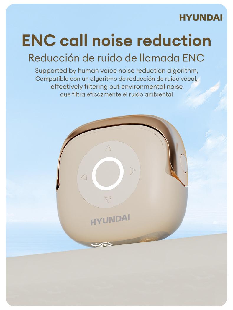 HYUNDAI SU6 TWS Bluetooth Remote Control Earbuds for Short Videos Viewing & Camera Remote HIFI Stereo Audio Headphones Compatible with Various System Electronic Headset