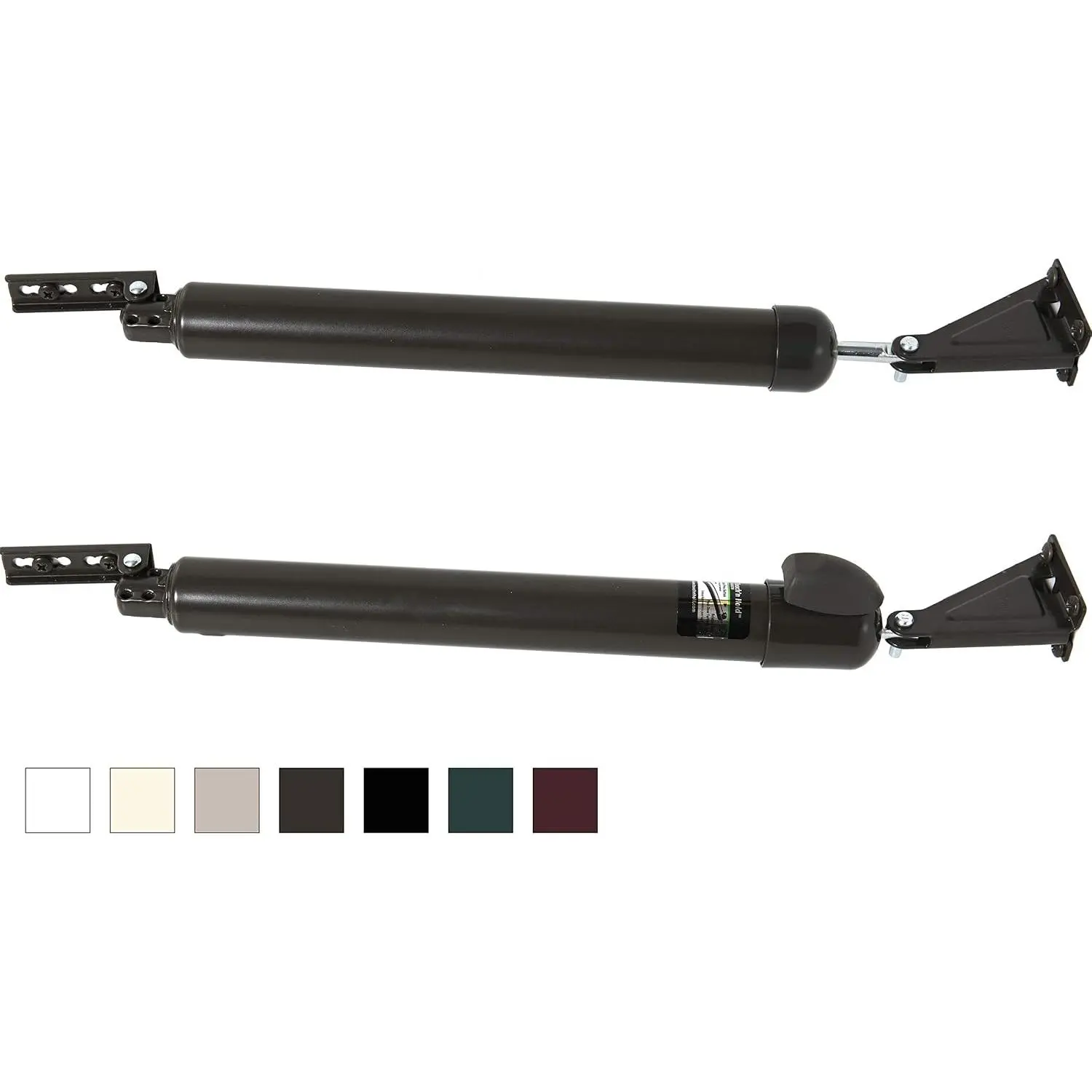 'n Hold Smooth  Door Closer System (Bronze) – Heavy-Duty - -Button Hold Open Feature & Smooth Closing Motion - Storm &  Door (Medium/Heavy Weight).  Door/Replace Old Unit