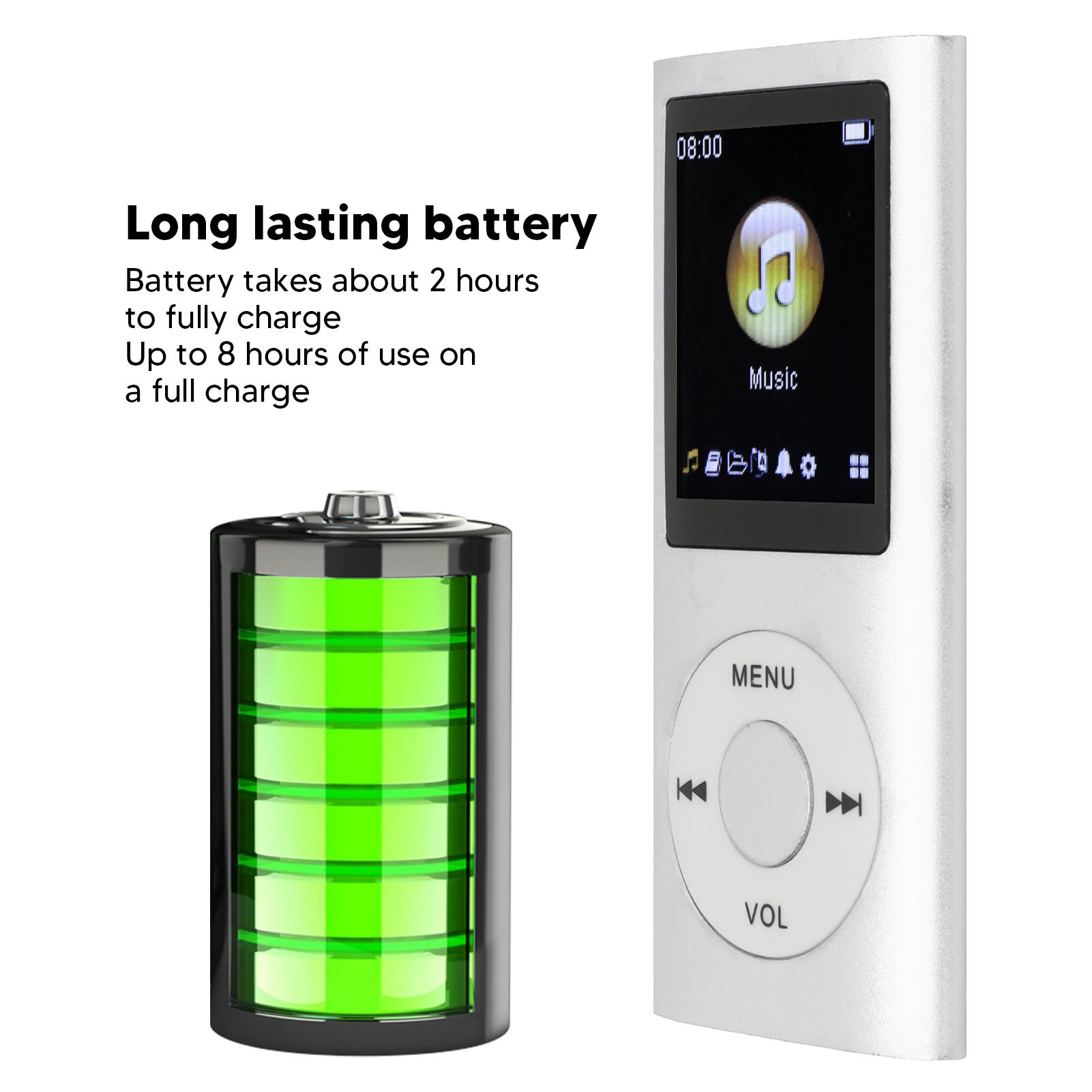 Portable Aluminum Alloy MP3 Player, 1.8 Inch LCD Screen, Stylish Multifunctional Design, Lossless Sound Quality
