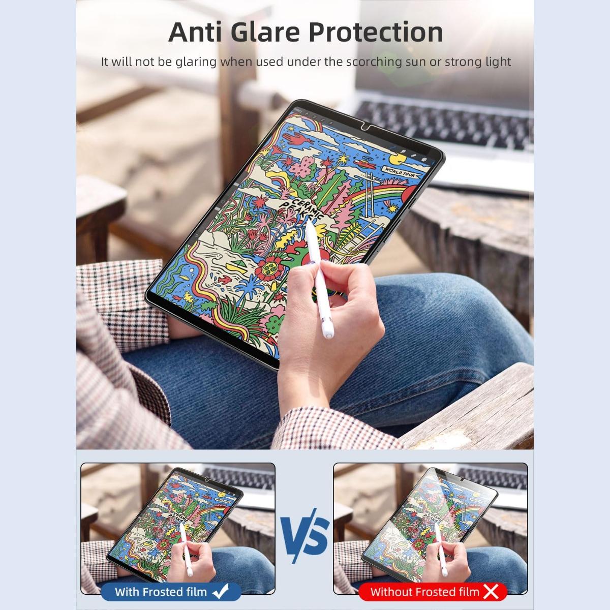 JESS 2 Pack Screen Protector for Galaxy Tab A9 8.7 inch/ A9 Plus 11 Inch 2023, HD Tempered Glass 9H Film Guard for 11" Tab A9+ 5G Tablet (SM-X210/X216/X218)