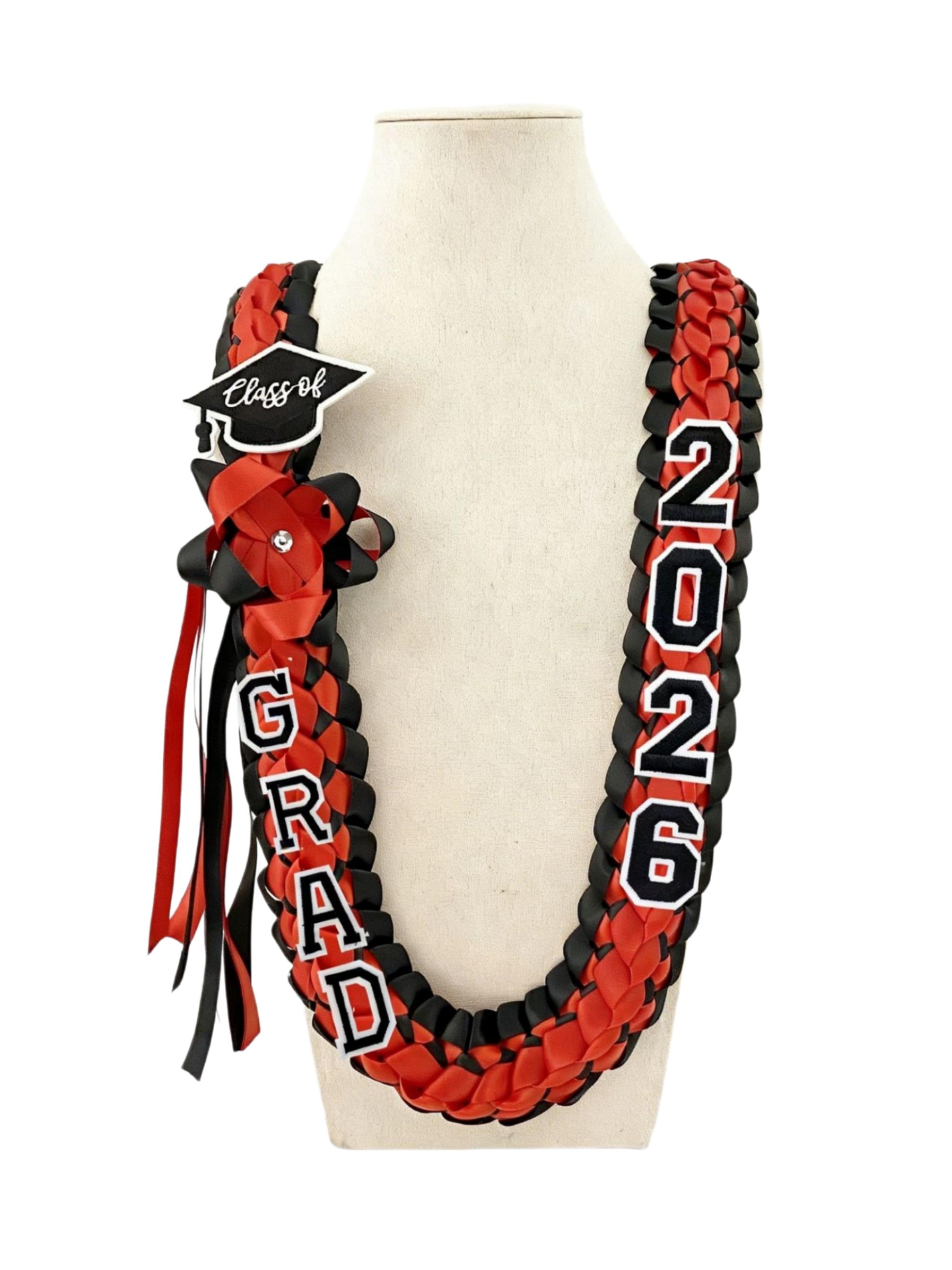 2026 Graduation Party Discount, Handmade Woven Band with Grad Letter and Hat Charm, Adjustable Graduation Money Belt