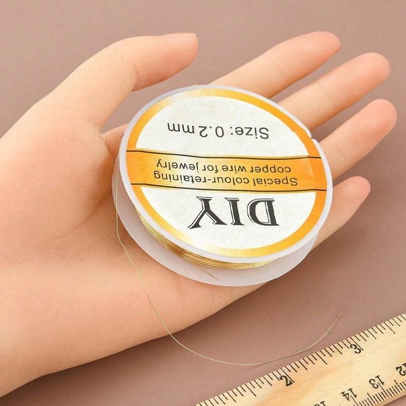 Flexible Transparent Nylon Beading Thread, DIY Jewelry Making Wire, Craft Hair Accessories, Floral Binding String, Ideal for Crafts