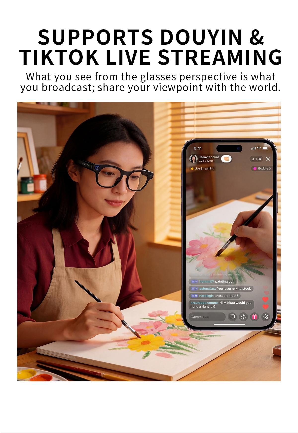 2026 AI Smart Glasses, 8MP Camera, 4GB Storage, Photo Video Audio, Ai Translation, Voice Control, Wireless Call, USB Data Transfer, Smart Camera Glasses, Camera Glasses, AI Glasses, Ai Smart Glasses With Camera, Wearable Tech Glasses